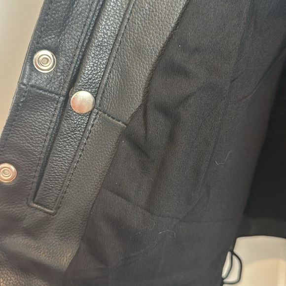 Black Leather Motorcycle Biker Vest Law Enforcement Police Shield Patch 44 - Picture 14 of 15